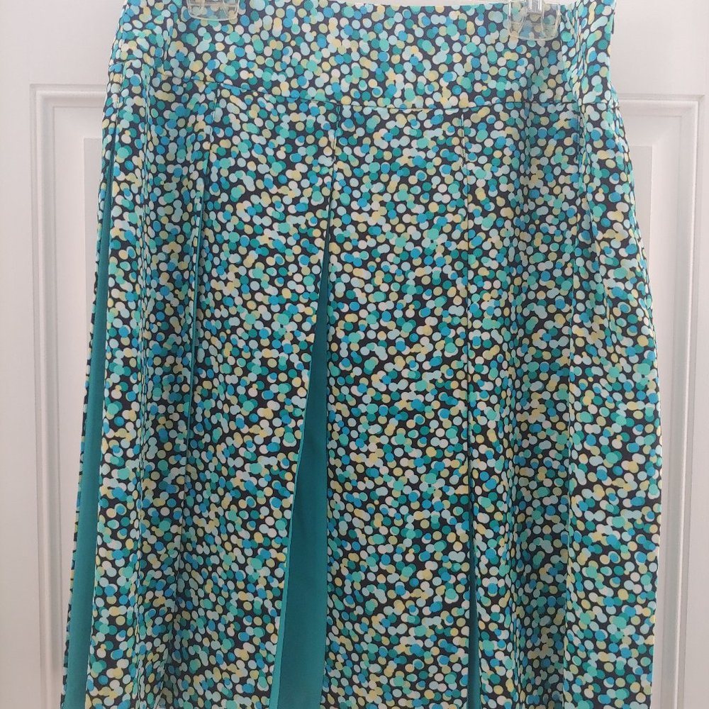 Multi color pleated skirt